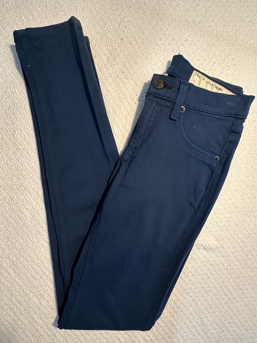 rag & bone Navy Legging‑Style Jeans — Size 24 — 100% Cotton